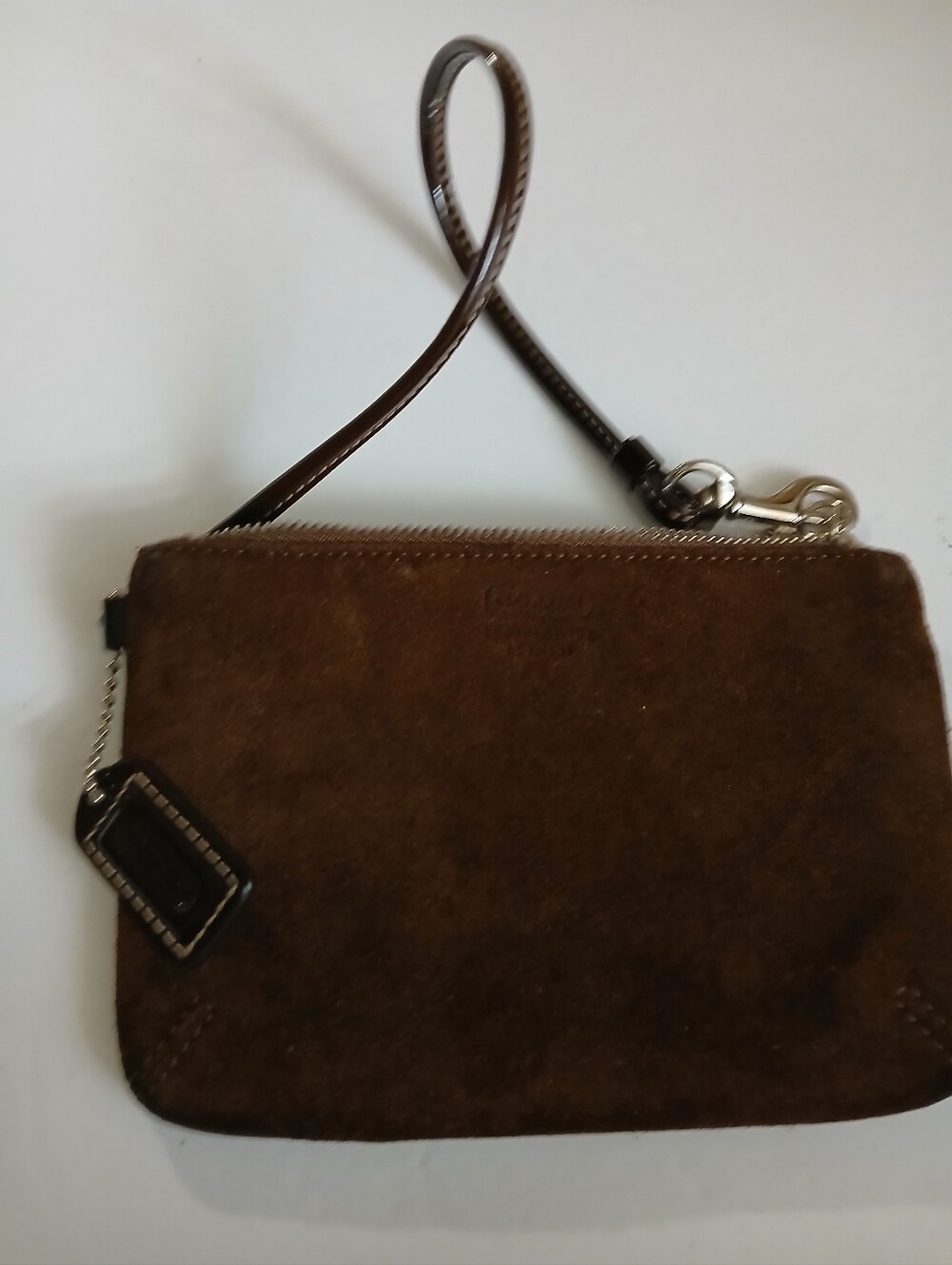 Coach Suede Wristlet